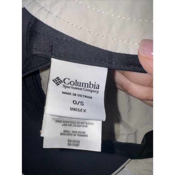 Columbia Schooner Bank Cacholot Neck Cover Sun Hat Vintage Fishing Cap Beige - Picture 4 of 6